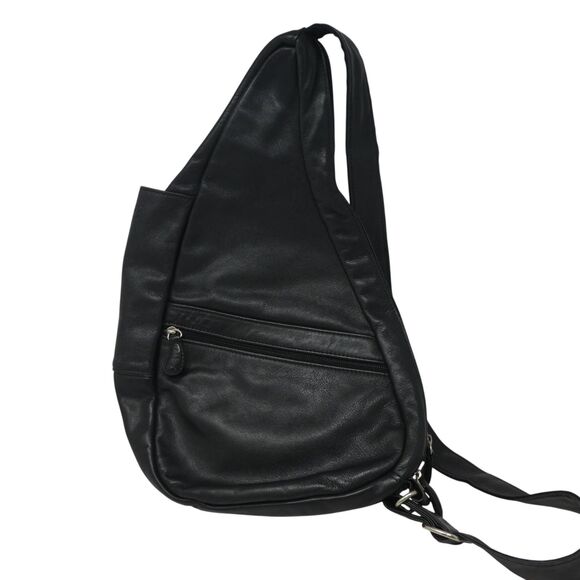 Ameribag Healthy Back Black Sling Leather Crossbody Backpack main image 6